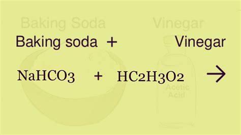 Ideal What Is The Balanced Chemical Equation For Vinegar And Baking ...