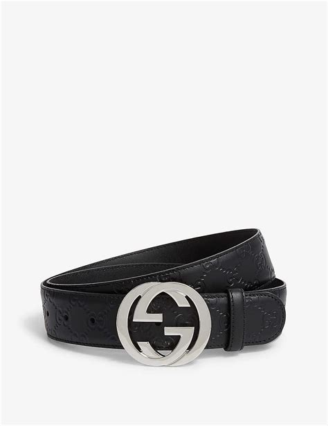 Gucci Leather Logo Belt in Black Brown (Black) for Men - Save 48% - Lyst