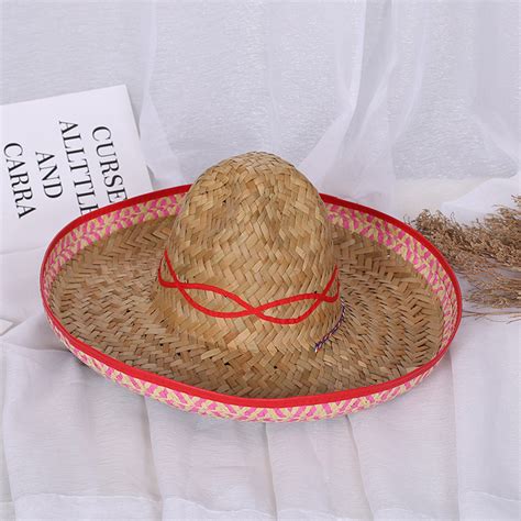 Wide Brim Straw Sombrero Mexican Hat - Buy Mexican Hat,Mexican Wide ...