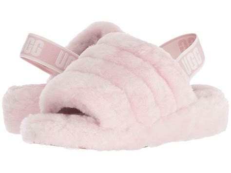 UGG Fluff Yeah Slide (Seashell Pink) Women's Slippers | Slippers.com ...