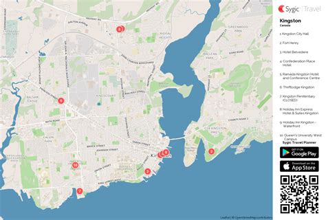 Kingston Printable Tourist Map | Sygic Travel