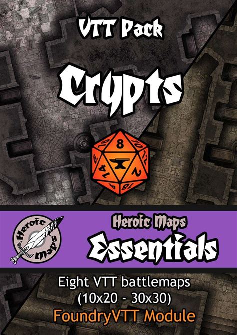 Heroic Maps - Essentials: VTT Pack Crypts Foundry VTT Module - Heroic ...