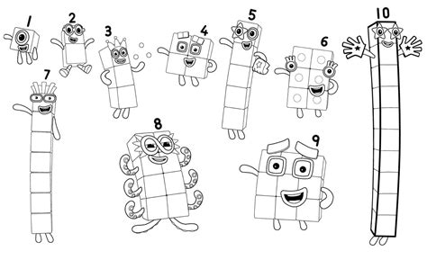 Numberblocks 15 coloring page - Download, Print or Color Online for Free