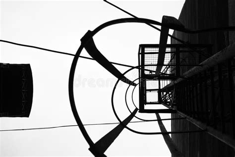 Black and White Abstract Industrial Backround Stock Image - Image of ...