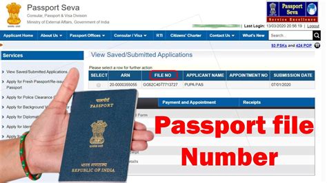 File Number In Indian Passport Application - Templates Sample Printables