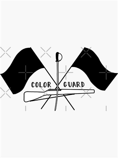 "Color guard logo" Sticker for Sale by kkanthatham | Redbubble