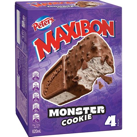 Calories in Peters Maxibon Monster Cookie calcount