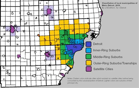 Classification of Local Municipalities of Metro Detroit [OC] : r/Detroit