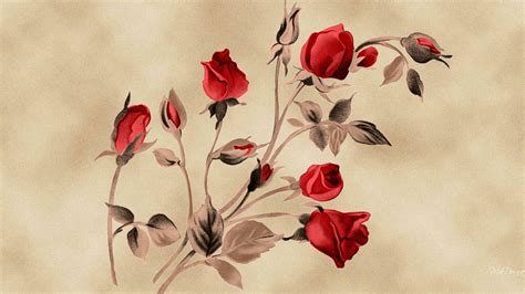 Red Rose Vintage Wallpapers - 4k, HD Red Rose Vintage Backgrounds on ...