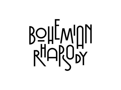 Bohemian Rhapsody | Contemporary typography, Bohemian graphic design ...