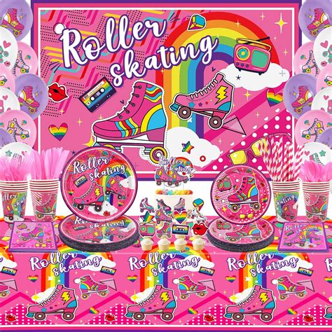 Amazon.com: Roller Skating Party Supplies - Roller Skate Birthday Party ...