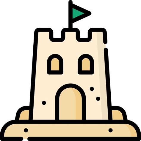 Sand Castle free vector icons designed by Freepik | Vector icons ...