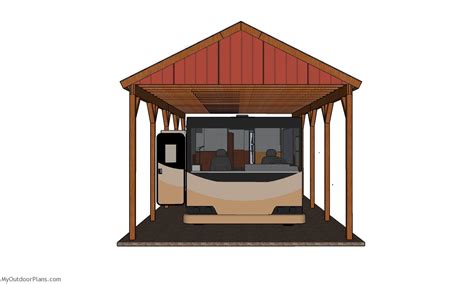 How to build a RV carport – plans | MyOutdoorPlans