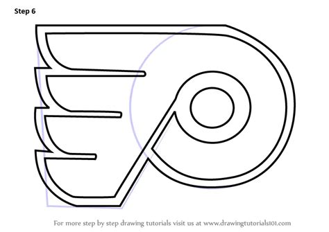 How to Draw Philadelphia Flyers Logo (NHL) Step by Step ...