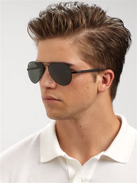 Ray-ban Tech Aviator Sunglasses in Black for Men | Lyst