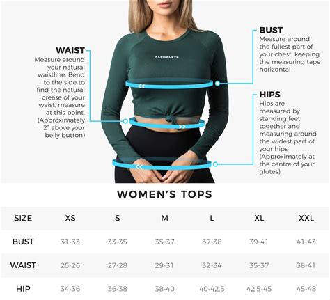 Bust Size Measurement Chart