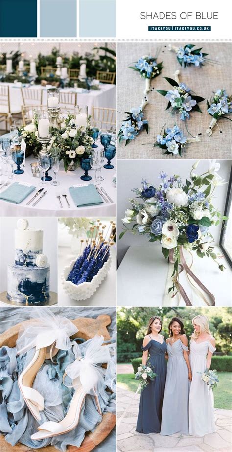 Shades of blue wedding colour theme { Something Blue Wedding Ideas ...