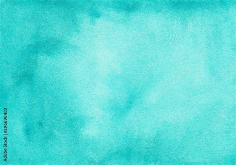 Watercolor turquoise gradient background texture. Aquarelle abstract ...