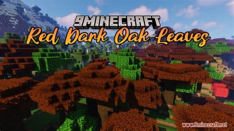 Red Dark Oak Leaves Resource Pack (1.19.3, 1.19) - Texture Pack en 2023 ...