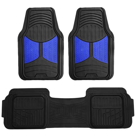 FH Group 2 Tone Color Floor Mats for Car SUV Van Auto All Weather Heavy ...