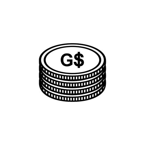 Guyana Currency, Guyanaese Dollar Icon, GYD Sign. Vector Illustration ...