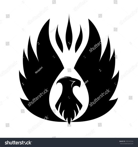 Phoenix Icon Logo Vector Illustration Stock Vector (Royalty Free ...