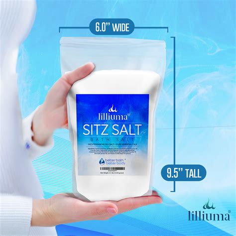 Lilliuma Sitz Bath Salt - Mediterranean Sea Salt Bath Soak – Better ...