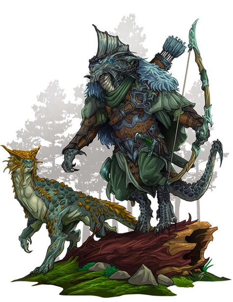 Character Art - Dragonborn Drakewarden - RPG Stock Art - John Latta Art ...