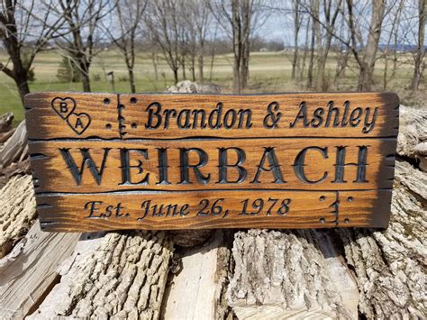 Rustic Custom Wood Signs Barn Wood Style Rustic Personalized | Etsy