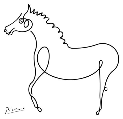 Picasso - Horse Artwork, Animals Sketch, Prints, Posters, Tshirts, Bags ...