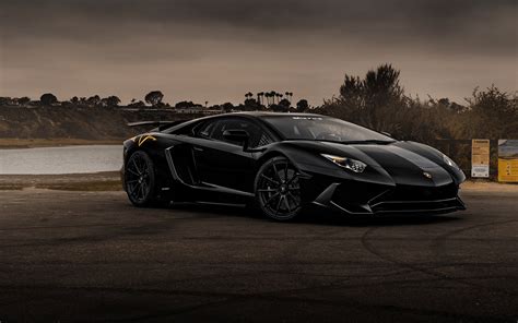 Lamborghini Aventador Black Desktop Wallpapers - Wallpaper Cave