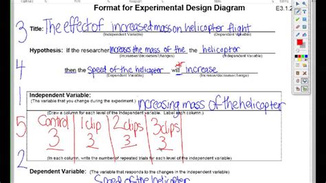 E.D.D: Format for Experimental Design Diagram - YouTube