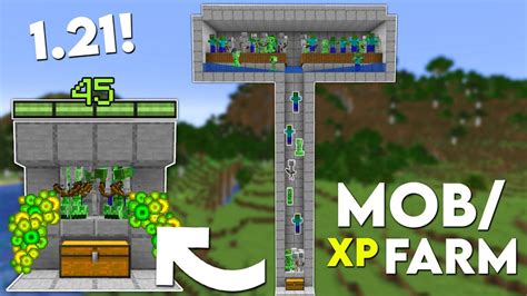 Minecraft: EASY MOB XP FARM TUTORIAL! 1.21 (Without Mob Spawner) - YouTube