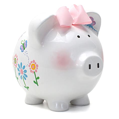 Custom Painted Ceramic Piggy Bank | Piggy Banks for Kids | Hillary's Gifts