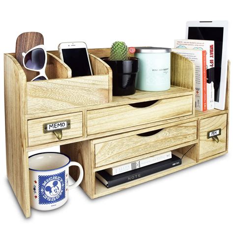 Woodworking desk storage