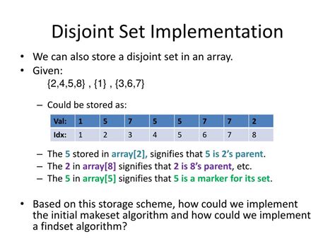 PPT - Disjoint Sets PowerPoint Presentation, free download - ID:6672543