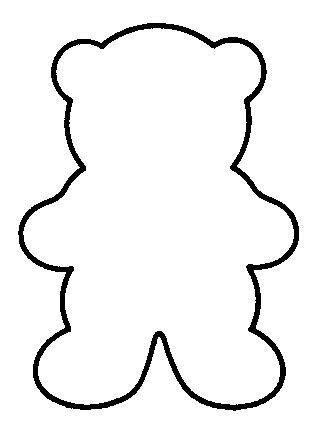 Free Teddy Bear Outline, Download Free Teddy Bear Outline png images ...