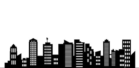 Building Silhouette Vector