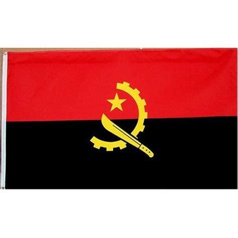 Angola Flag Polyester 3 ft. x 5 ft. Flags Unlimited Flags... | Angola ...