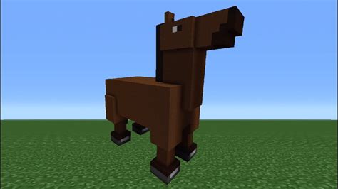 Minecraft Tutorial: How To Make A Horse Statue - YouTube