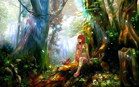 Anime Forest Backgrounds - Wallpaper Cave