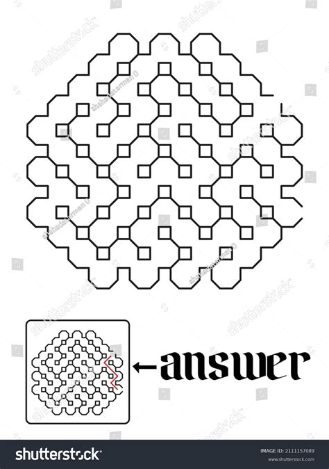 Puzzle Game Answer Design Maze Book Stock Vector (Royalty Free ...