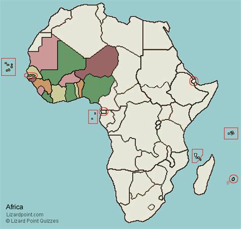 Test your geography knowledge - West Africa countries | Lizard Point