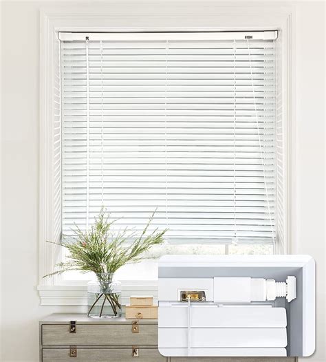 LazBlinds No Tools-No Drill 1" Aluminum Horizontal Mini Blinds Shades ...