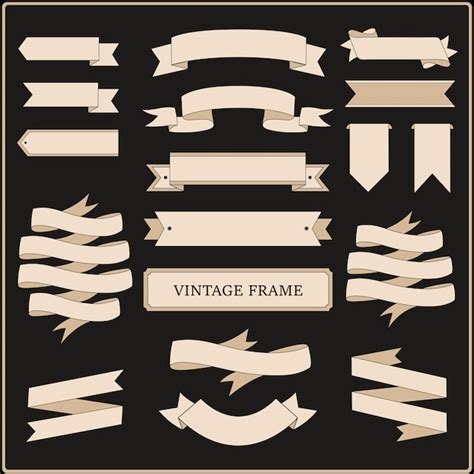 Premium Vector | Collection of vintage frame illustration