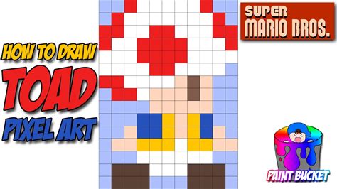 How to Draw Toad from Super Mario Bros - YouTube