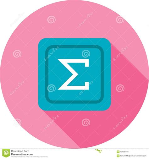 Summation Symbol stock vector. Illustration of math - 101087433