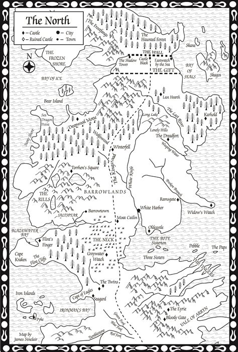 Original Game of Thrones maps - Hejorama