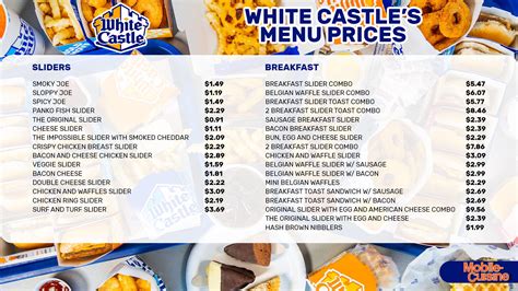 White Castle Menu Prices + Secret Menu Items (2024)