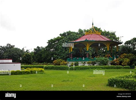 Eden Gardens ; band stand , Calcutta , Kolkata ; West Bengal ; India ...